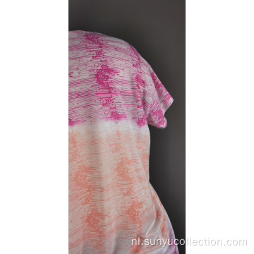 Ladie&#39;s Burn Out T-shirt met korte mouwen